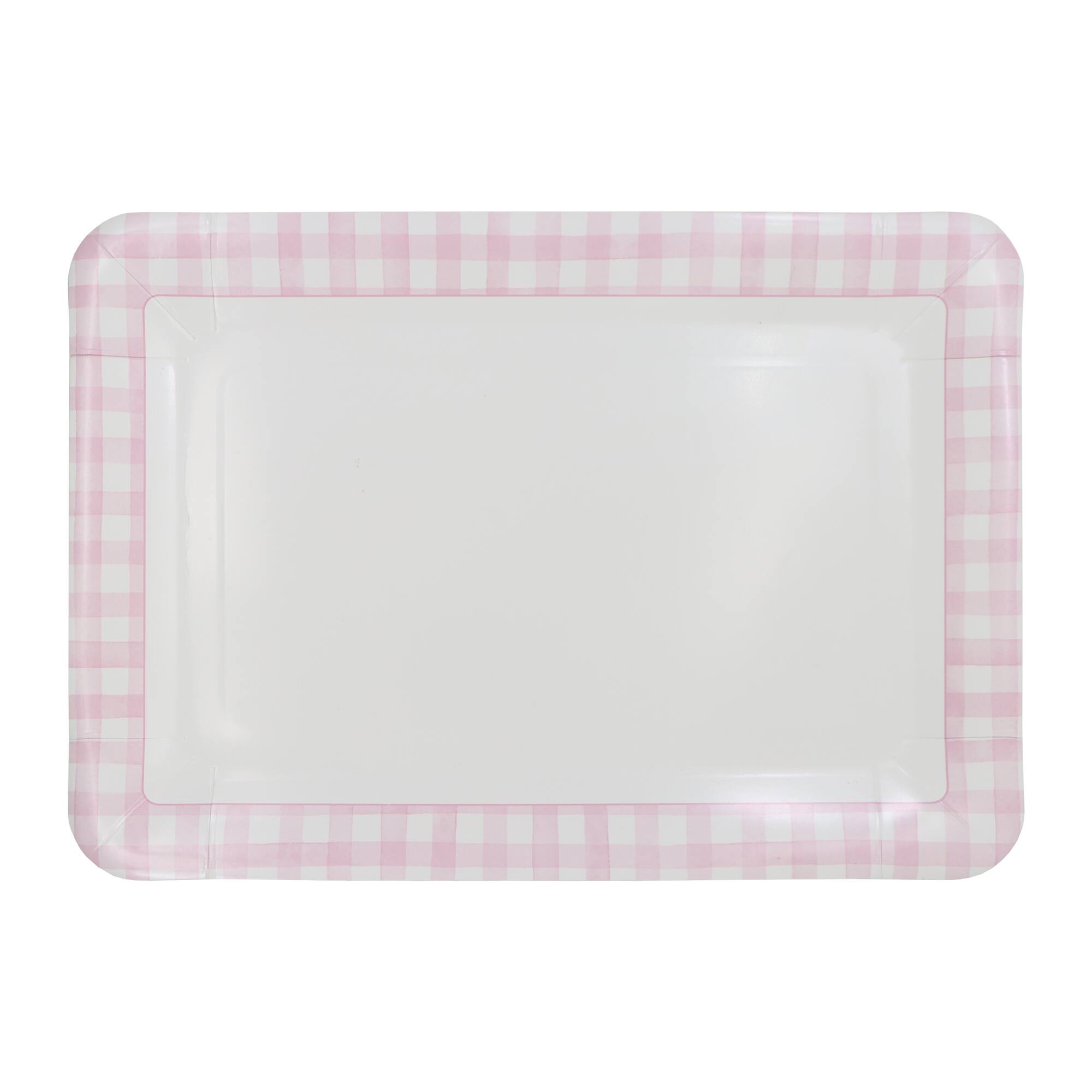 9" x 13" & White Gingham Paper Trays
